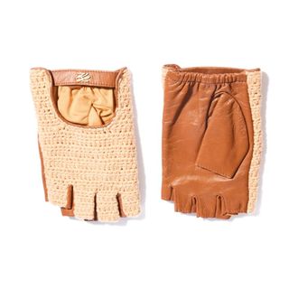 Karl Lagerfeld Gloves, female, Beige, Size: S K/Crochet Gloves