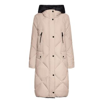 Elena Miro Dames, Mantels, Beige, Maat: 4XL Nylon