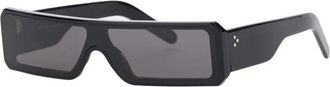 Rick Owens Getshades Rechthoekige Zonnebril - Heren - Zonnebrillen - Zwart - ONE Size - Accessoires