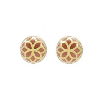 Georgina Jewelry Womens Signature Flower Sphere Carmelina Small Earrings In Gold