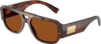 Dolce & Gabbana Zonnebrillen - Heren - Zonnebrillen - Rood - 57 MM - Accessoires