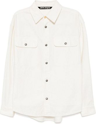 Palm Angels Cotton Shirt Jacket