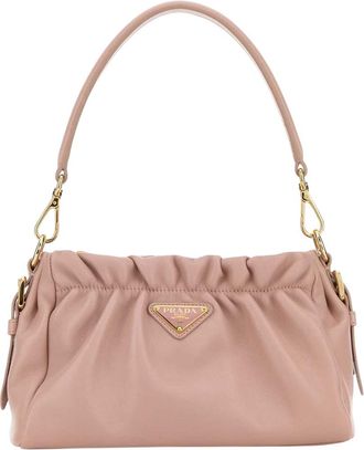 Prada Pink Logo Small Shoulder Bag