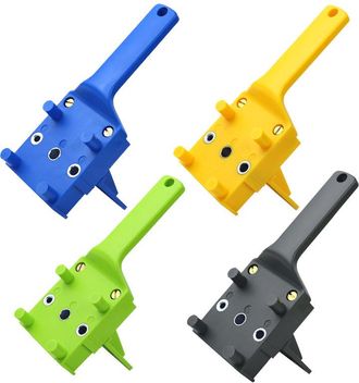OEM Localizador De Agujeros Rectos Para Carpinter&iacute;a, Juego De 4 Piezas, Perforador De Pl&aacute;stico Abs, Perforador Manual Para Conexiones De Tableros