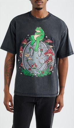 Market Smiley On the Slab Graphic Cotton T-Shirt in Black at Nordstrom, Size Xx-Large