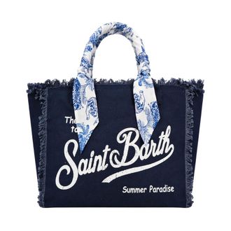 MC2 Saint Barth Tote Bags, female, Blue, Size: ONE SIZE Vanity Tote Bag