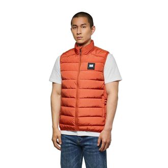 Weekend Offender Gewatteerd herenvest met Gacha-logo (Oranje)