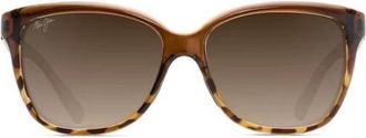 Maui Jim Starfish - Dames - Zonnebrillen - Bruin - 56 MM - Nylon - Accessoires