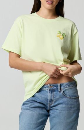 Florence By Mills Boyfriend Graphic T-Shirt in Lemon Capri at Nordstrom, Size Xx-Small