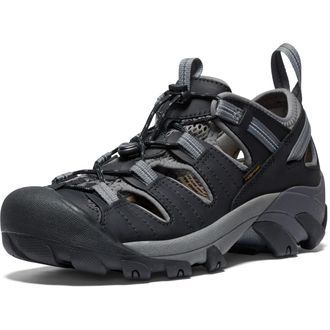 Keen Mens Arroyo 2 Closed Toe Hiking Sandals, Black/Steel Grey, 10