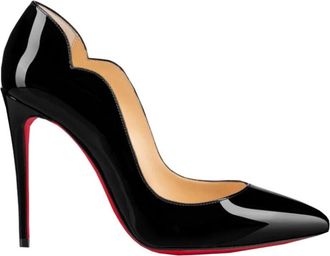 Christian Louboutin Zwarte Hot Chick 100 Pumps - Dames - Pumps - Zwart - 38 1/2 EU - Leer - Schoenen