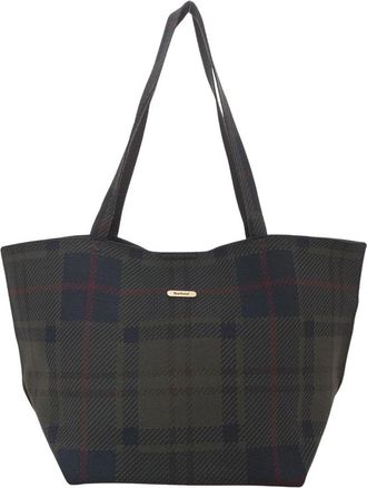 Barbour Layla Tartan Grote Shopper - Dames - Shoppers - Groen - ONE Size - Polyester - Tassen