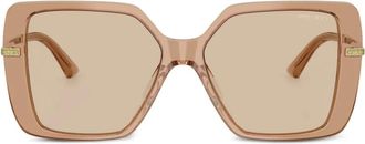 Jimmy Choo Eyewear square sunglasses - women - Acetate - 54 - Brown