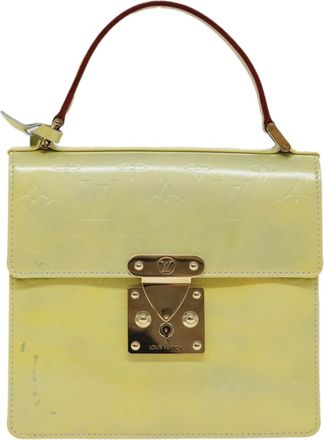 Louis Vuitton Spring Street Nm Handbag Monogram Vernis With Monogram Canvas Beige Patent_Leather Bag (Pre-Owned)
