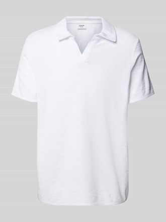 Joop JOOP! Jeans Regular Fit Poloshirt mit V-Ausschnitt Modell Antal in Weiss, Gr&ouml;&szlig;e S