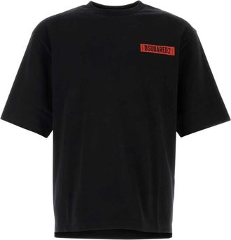 Dsquared2 Loose Fit T-Shirt - Heren - T-shirts - Zwart - M - Katoen - Tops