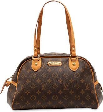 Louis Vuitton Borsa a mano Montorgueil PM con monogramma 2010 - Marrone