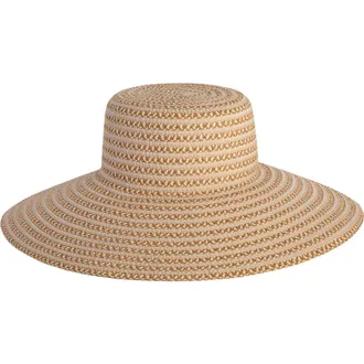 Eric Javits Margot Packable Straw Hat in Peanut at Nordstrom