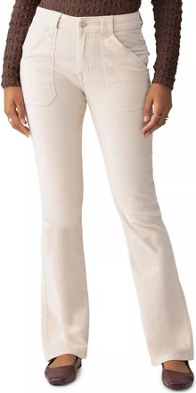 Sanctuary Hayden Corduroy Bootcut Pants In Vanilla Cream