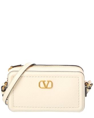Valentino Vlogo Alltime Mini Leather Camera Bag