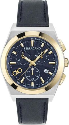 Ferragamo Vega Upper East 42mm horloge - Blauw