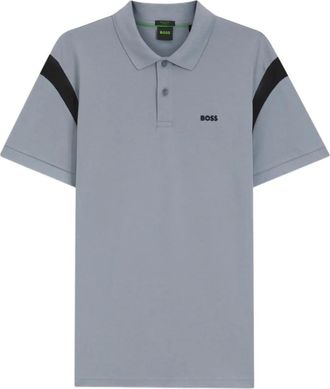HUGO BOSS Tops, Heren, Grijs, M, Polo Shirt