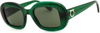 Ferragamo SF2038SE 317 Transparent Green/Green Grey