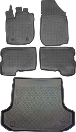 OEM Dacia Logan Mcv Ii Kombi Desde Septiembre De 2013. Juego De Alfombrillas Para Coche Y Maletero