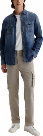 AG - Adriano Goldschmied Mens Rover Commuter Performance Pants In Dry Dust