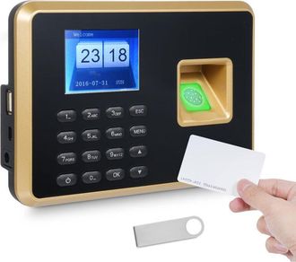 OEM M&aacute;quina Biom&eacute;trica De Huellas Dactilares Para Peque&ntilde;as Empresas - Con Memoria Usb - 1 Tarjeta De Identificaci&oacute;n - Idioma Del Sistema: Ingl&eacute;s