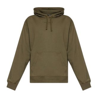 Balmain Hoodies, male, Green, Size: 2XL Drawstring Hoodie