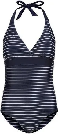 Regatta Flavia II Stripe One Piece Bathing Suit in Navy And White at Nordstrom, Size 16