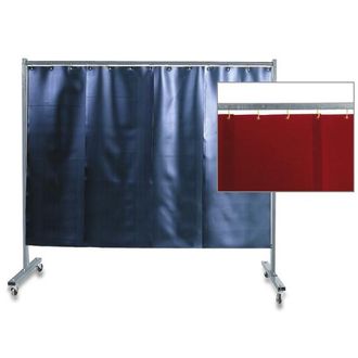 Kemper Biombo De 1 Pieza Con Cortina Lama, Mejor Protecci&oacute;n Contra Radiaciones, Proyecciones De Soldadura Y Salpicaduras Kemper Rojo
