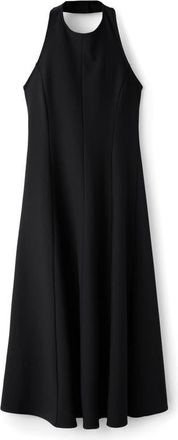 Mango Pepli Halter Maxi Dress in Black at Nordstrom, Size 10