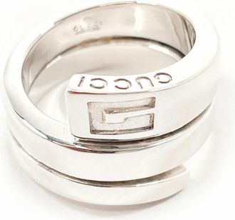 Gucci Silver Silver 925 Band Ring (Pre-Owned)