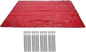 OEM Cortina De Soldadura Ign&iacute;fuga Roja, 1,74 M X 2,34 M, 6 Niveles De Protecci&oacute;n, Para Colgar, Para Uso En Talleres E Industria