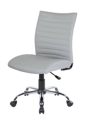 Dmora Silla De Oficina Dkum, Silla Operativa, Asiento De Oficina Ergon&oacute;mico, 54x48h90/100 Cm, Gris - Dmora