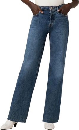 Hudson Womens Rosie High Rise Wide Leg Jean In Apollo