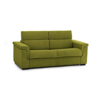 Dmora Sof&aacute; Cama 2 Plazas Olinda, Sof&aacute; Convertible Para Sal&oacute;n, Acolchado, Desenfundable, Calidad 100% Made In Italy, 205x95 H100 Cm, Verde - Dmora
