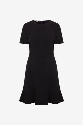 Stella McCartney Minikleid aus Cr&ecirc;pe mit Schoss Iconic