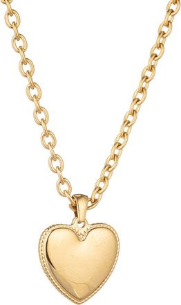 Eye Candy Los Angeles Heart Pendant Necklace in Gold at Nordstrom Rack