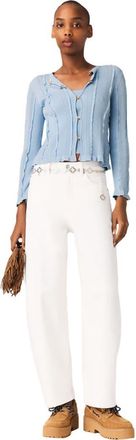 Maje 2-in-1 cardigan in Blue Sky at Nordstrom, Size X-Small