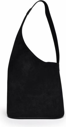 Aesther Ekme Black Lune Tote Suede Shoulder Bag
