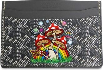 Goyard Saint-Sulpice Shroom-print cardholder - women - Leather - One Size - Grey