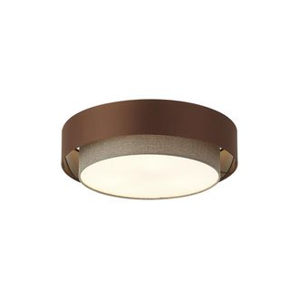 QAZQA Qazqa L&aacute;mpara De Techo Moderna Bronce Oscuro Con Topo 50cm