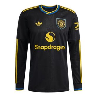 adidas Manchester United 2025/2026 Long Sleeve Third Jersey Asia Sizing Asia Sizing Black KD4226