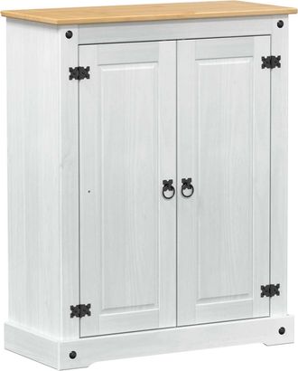 vidaXL Armario Zapatero 86 X 38,5 X 108 Cm Madera De Pino Macizo Vidaxl