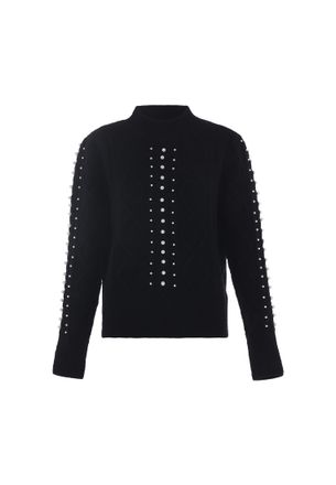 Faina Gebreide trui Dames zwart