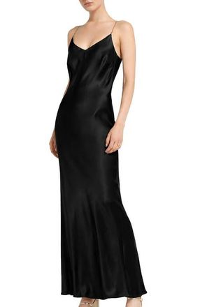 ottod'Ame Slip Dress In Viscose in Black at Nordstrom, Size 48 It