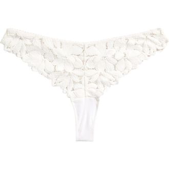 Etam Celeste Tanga in White at Nordstrom, Size Xx-Small